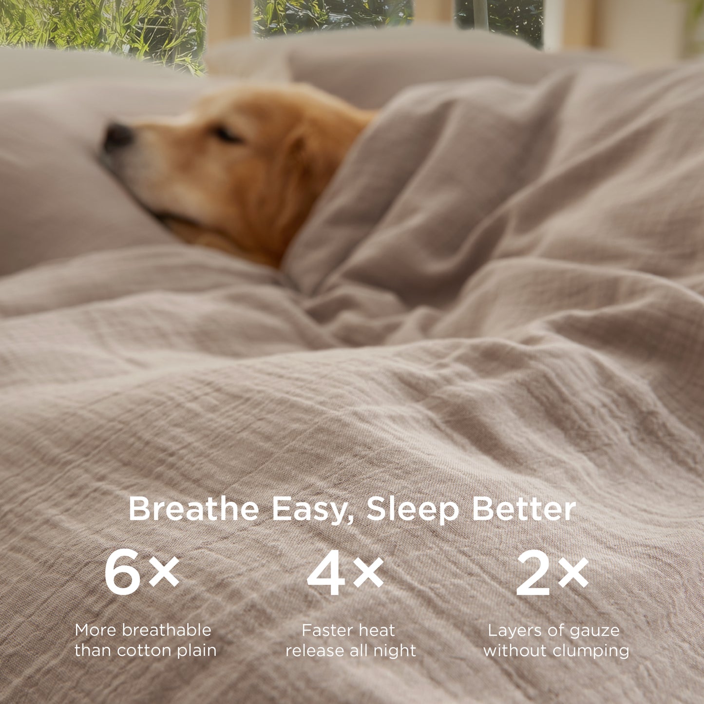 Rayon From Bamboo Cotton Muslin Duvet Cover Set