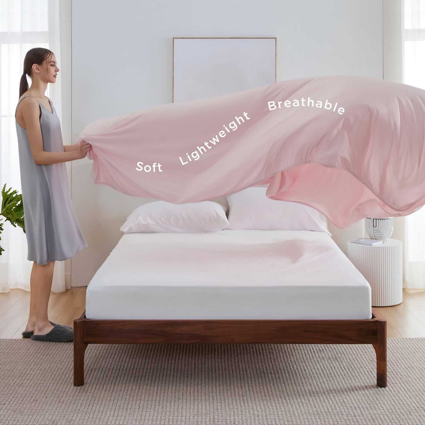 Bedsure Breescape Reversible Cooling Blanket for Hot Sleepers