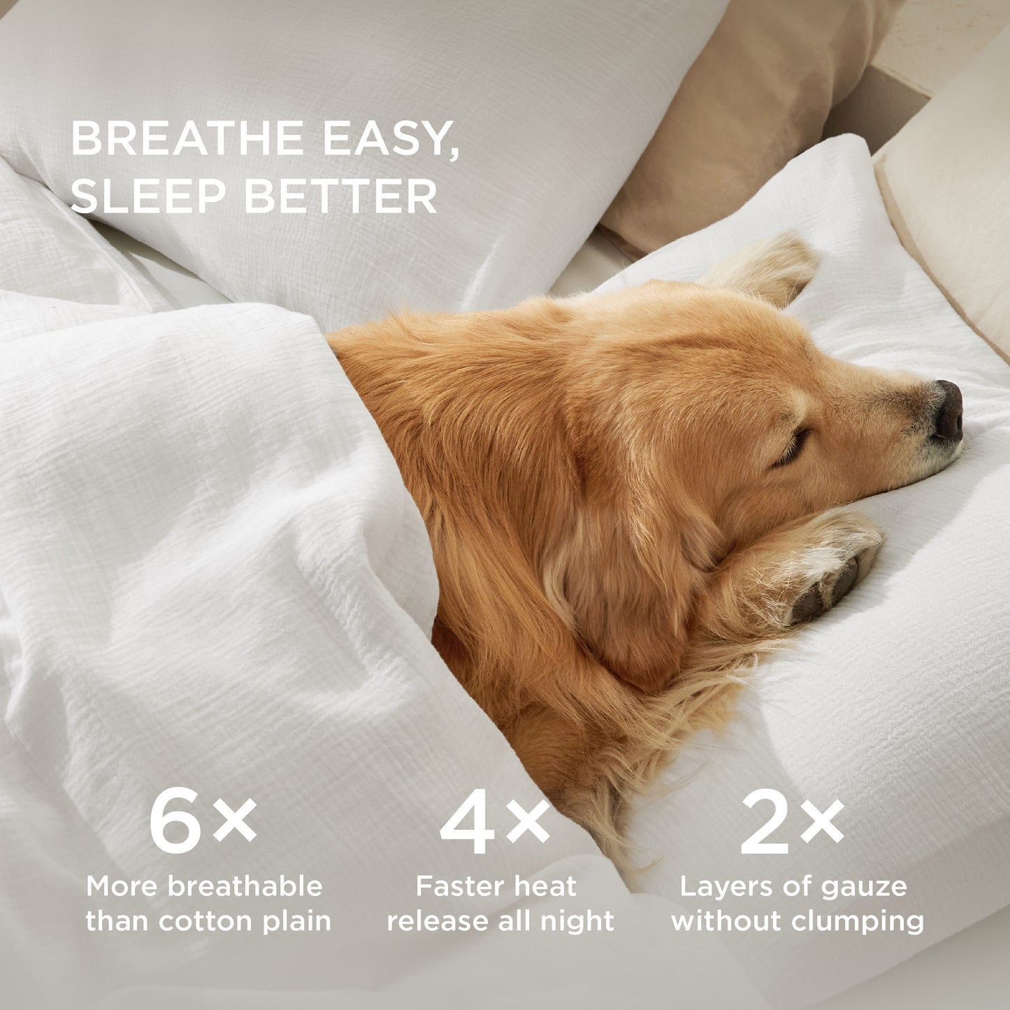 Rayon From Bamboo Cotton Muslin Duvet Cover Set