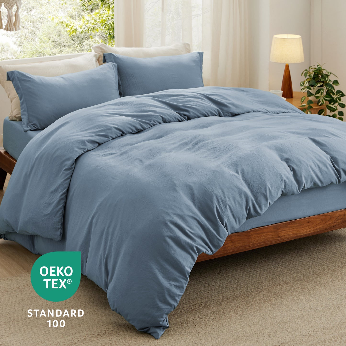 Prewashed Microfiber Duvet Cover Set