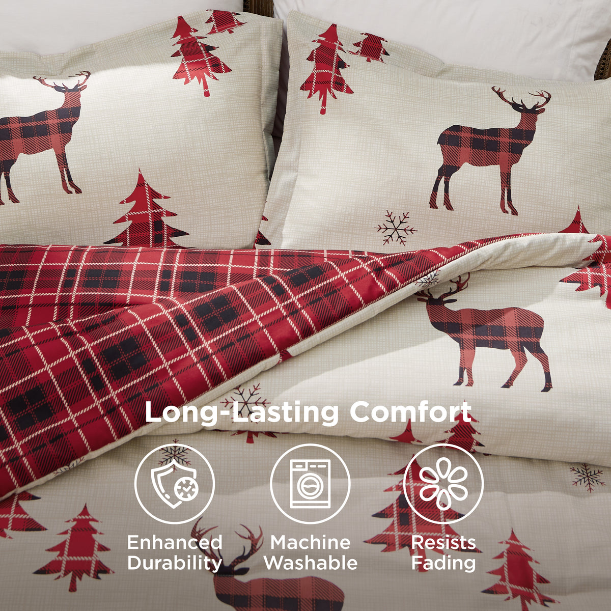Christmas Plaid Comforter Set