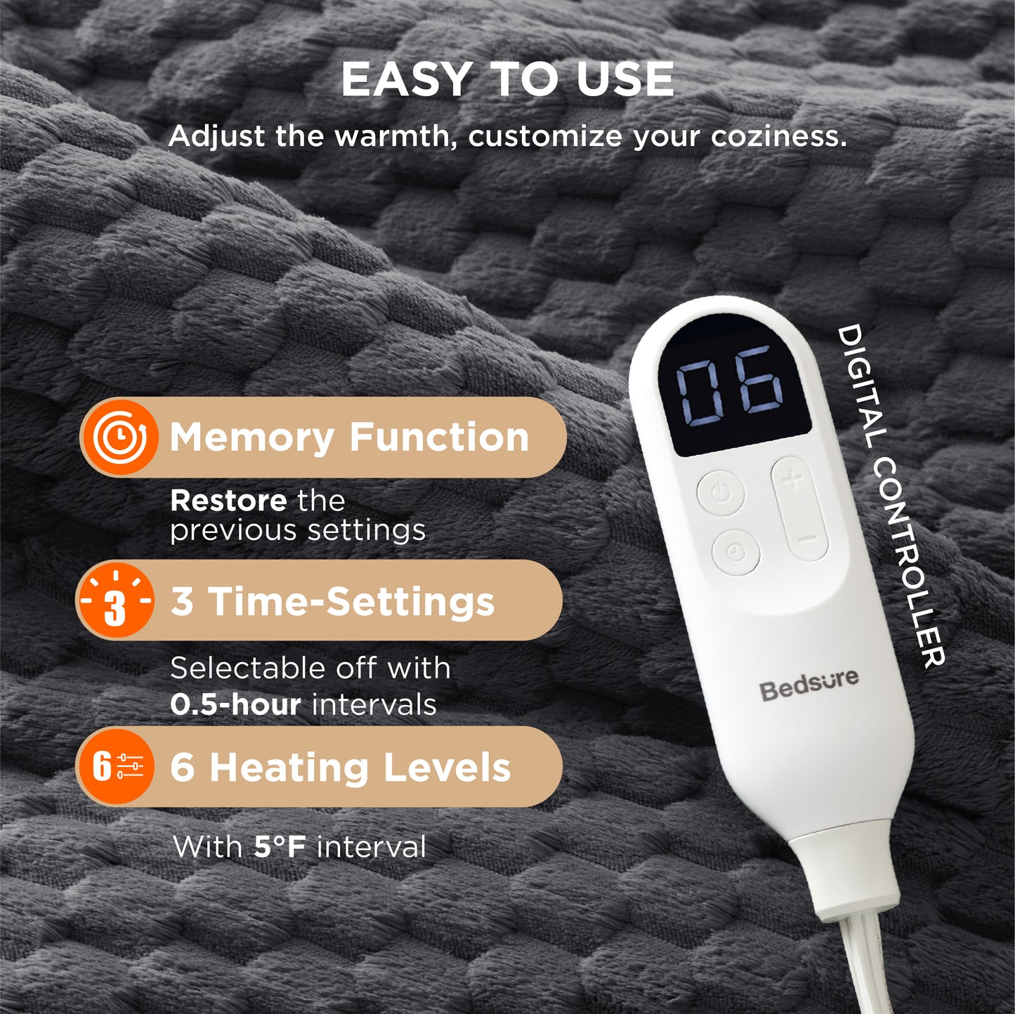 Gentlesoft® Multi-Purpose Jacquard flannel Heating Pad