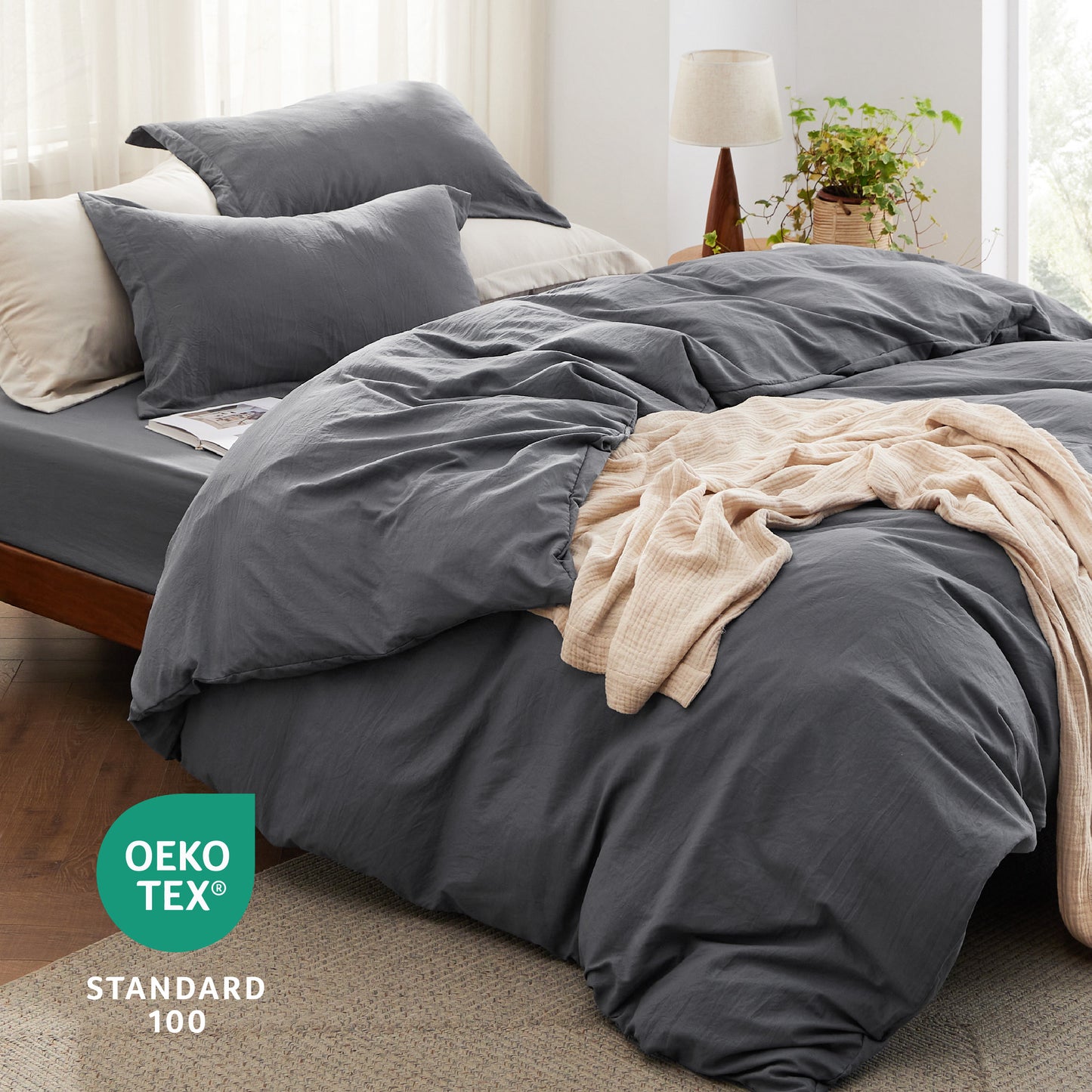 Prewashed Microfiber Duvet Cover Set