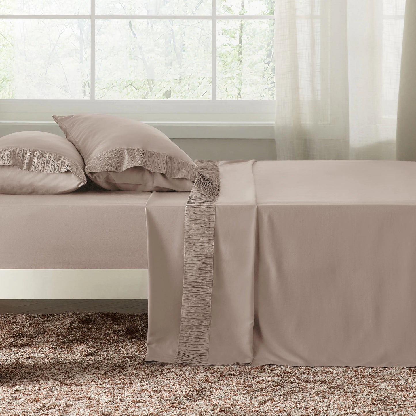 Ruched Sheet Set