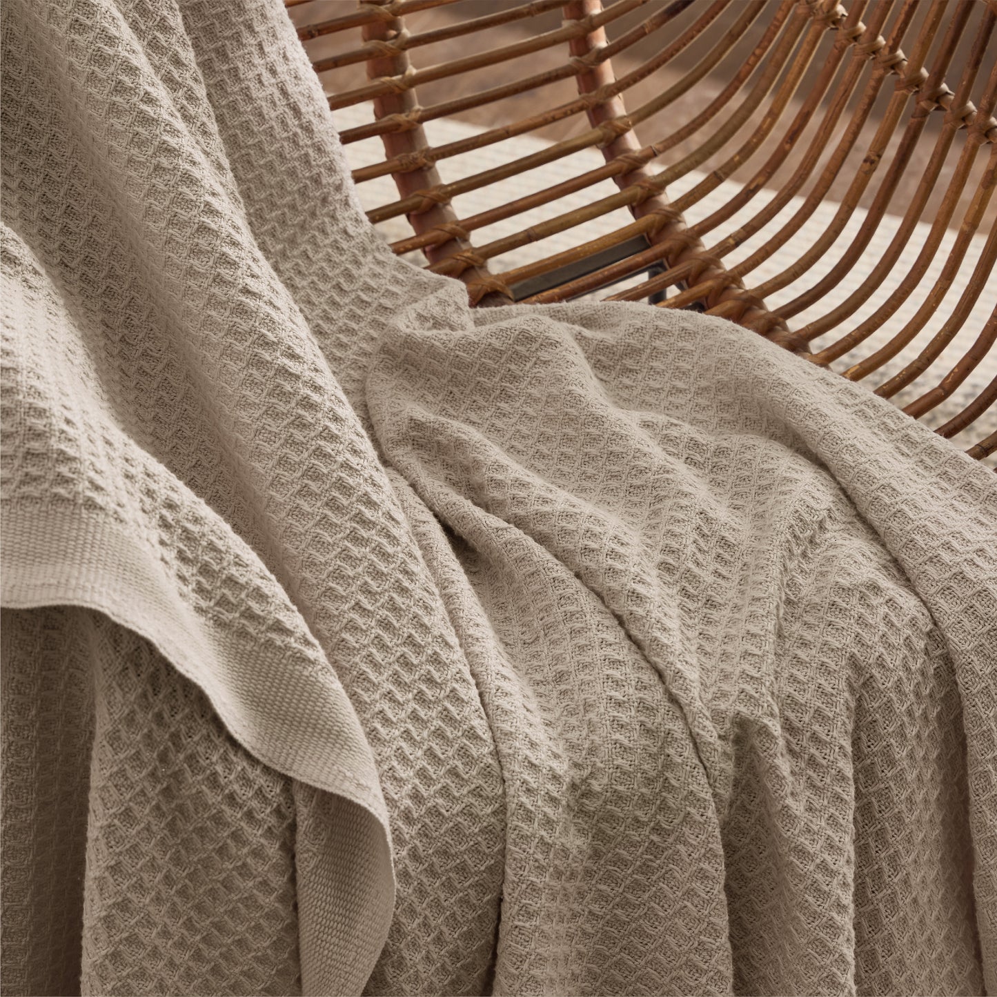 Cotton Waffle Weave Blanket