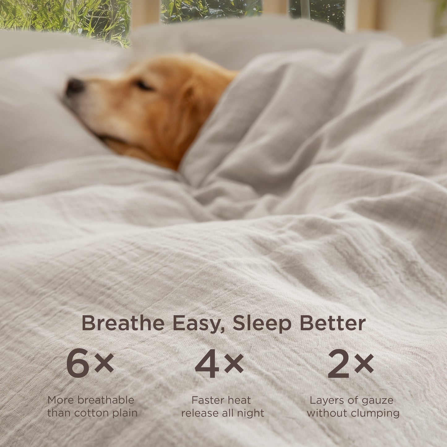 Rayon From Bamboo Cotton Muslin Duvet Cover Set