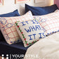 U by 100% Cotton - Simplicity Throw Pillow Cover
