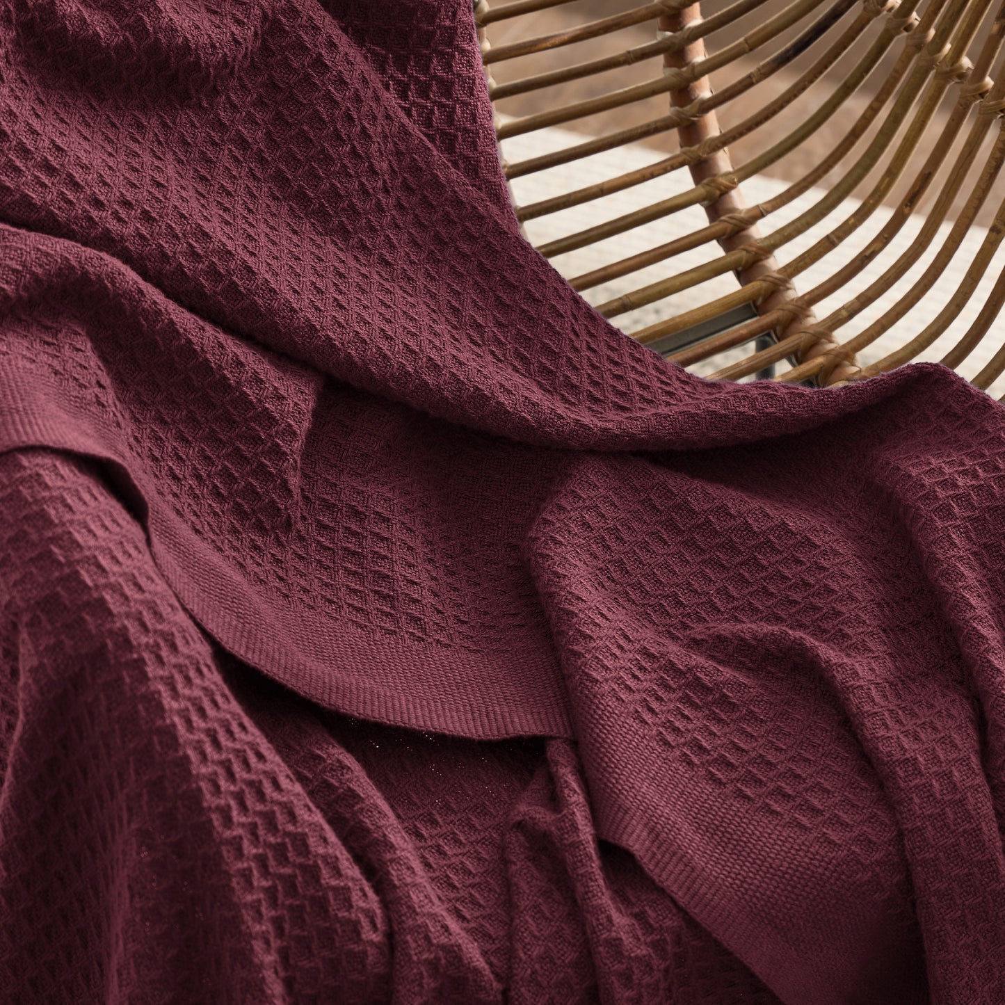 Cotton Waffle Weave Blanket