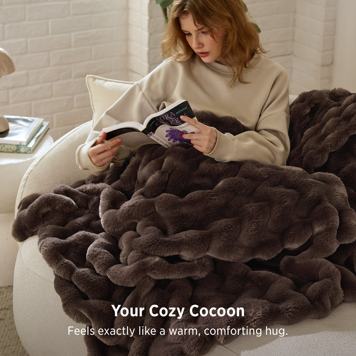 Faux Fur Throw Blanket