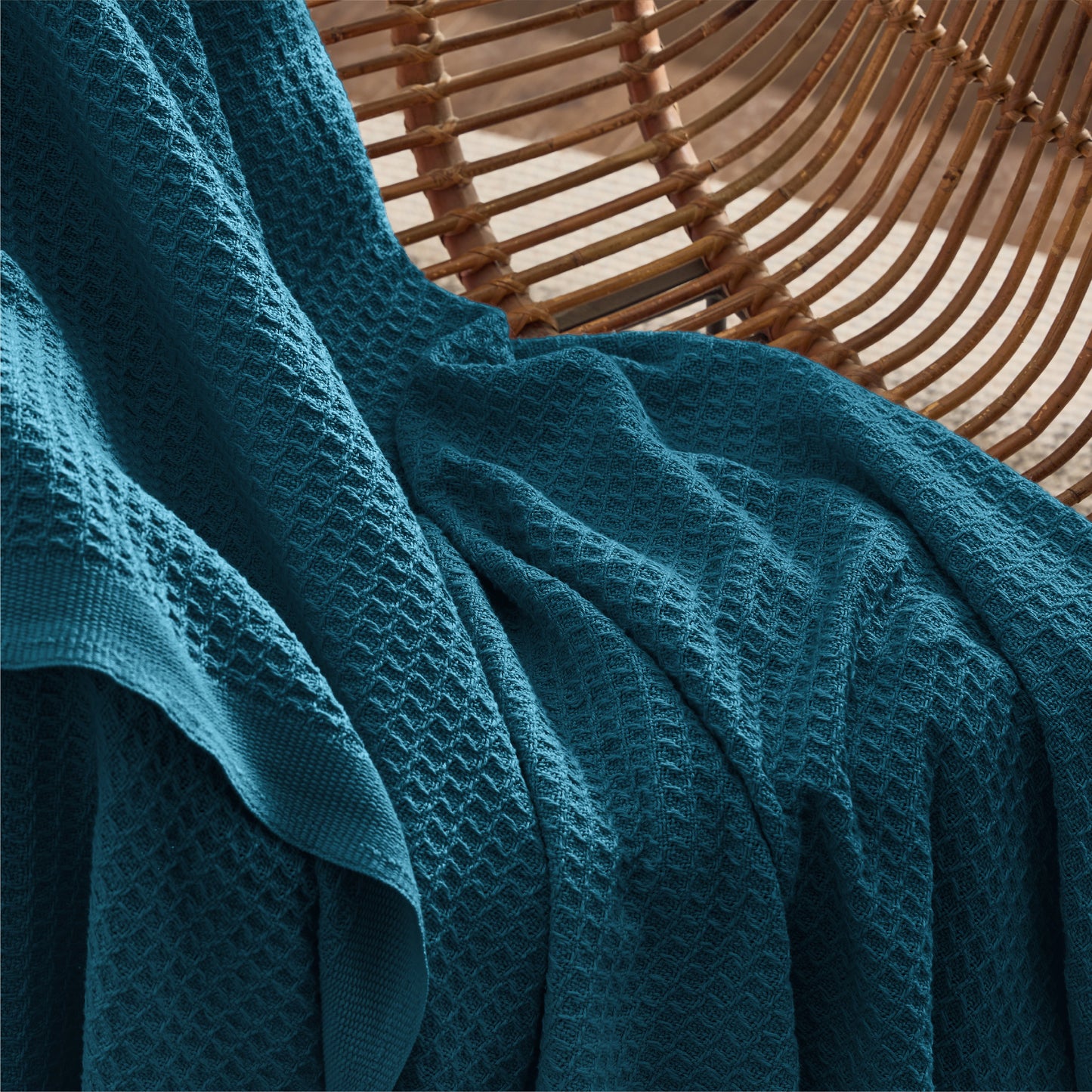 Cotton Waffle Weave Blanket
