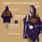 Heated Shaggy Fleece Blanket Hoodie