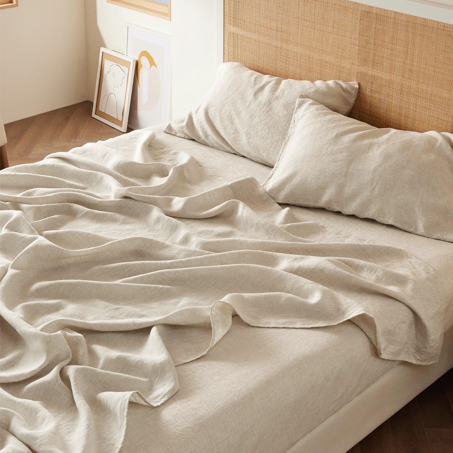 GentleSoft® Cotton-Linen Blend Sheet Set