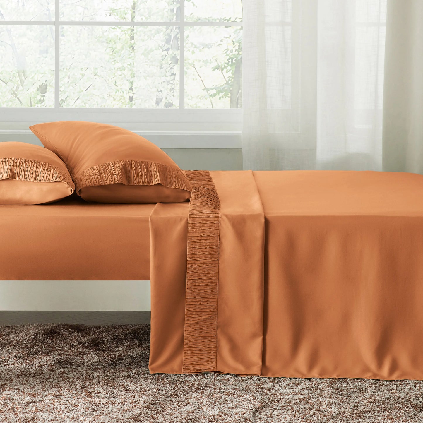Ruched Sheet Set