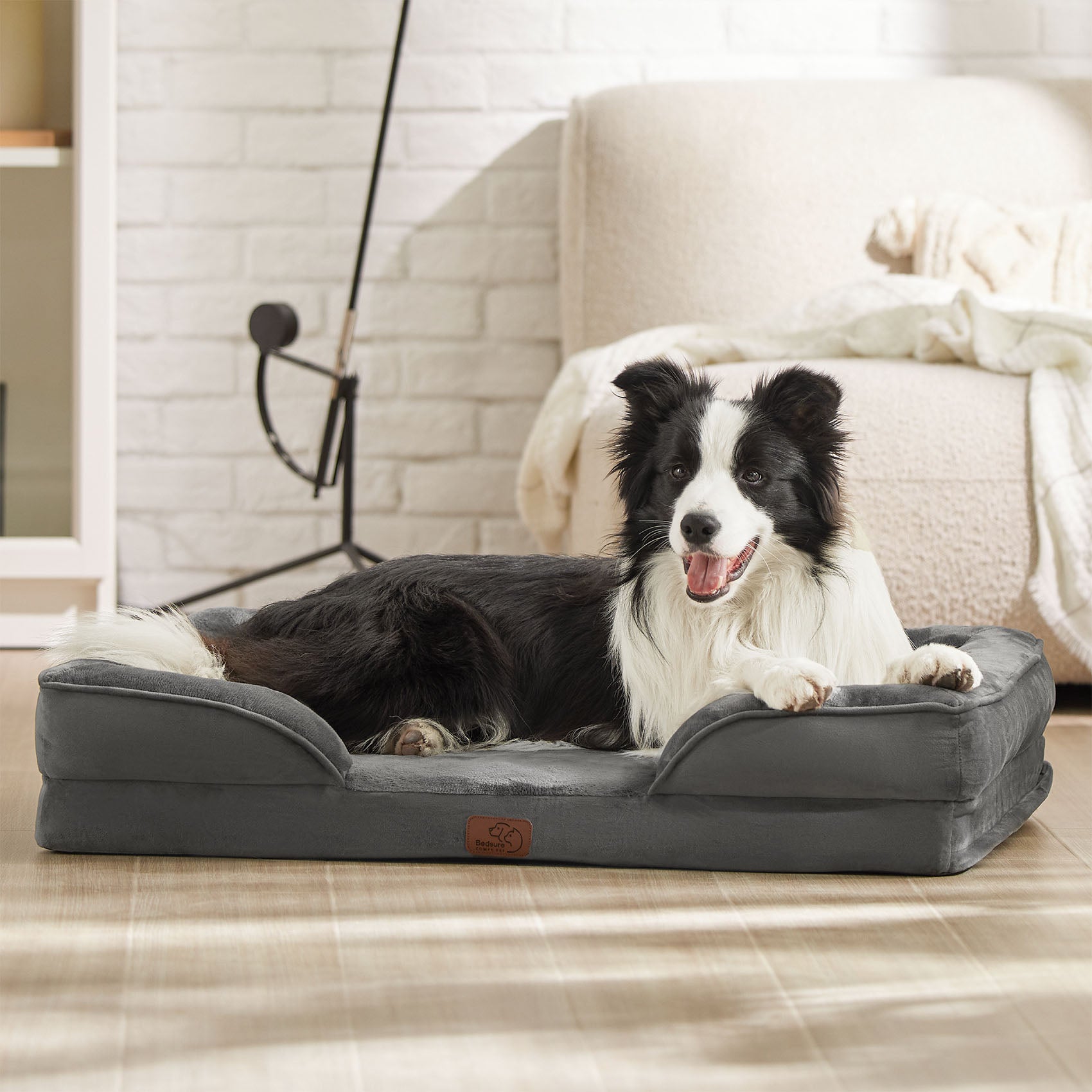 Orthopedic Flannel Dog Sofa