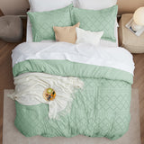 Boho Tufted Embroidery Comforter Set-2