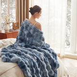 Bubble Faux Fur Blanket