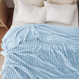 Striped Flannel Fleece Blanket