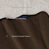 Reversible Sherpa and Microfiber Fleece Dog Blanket