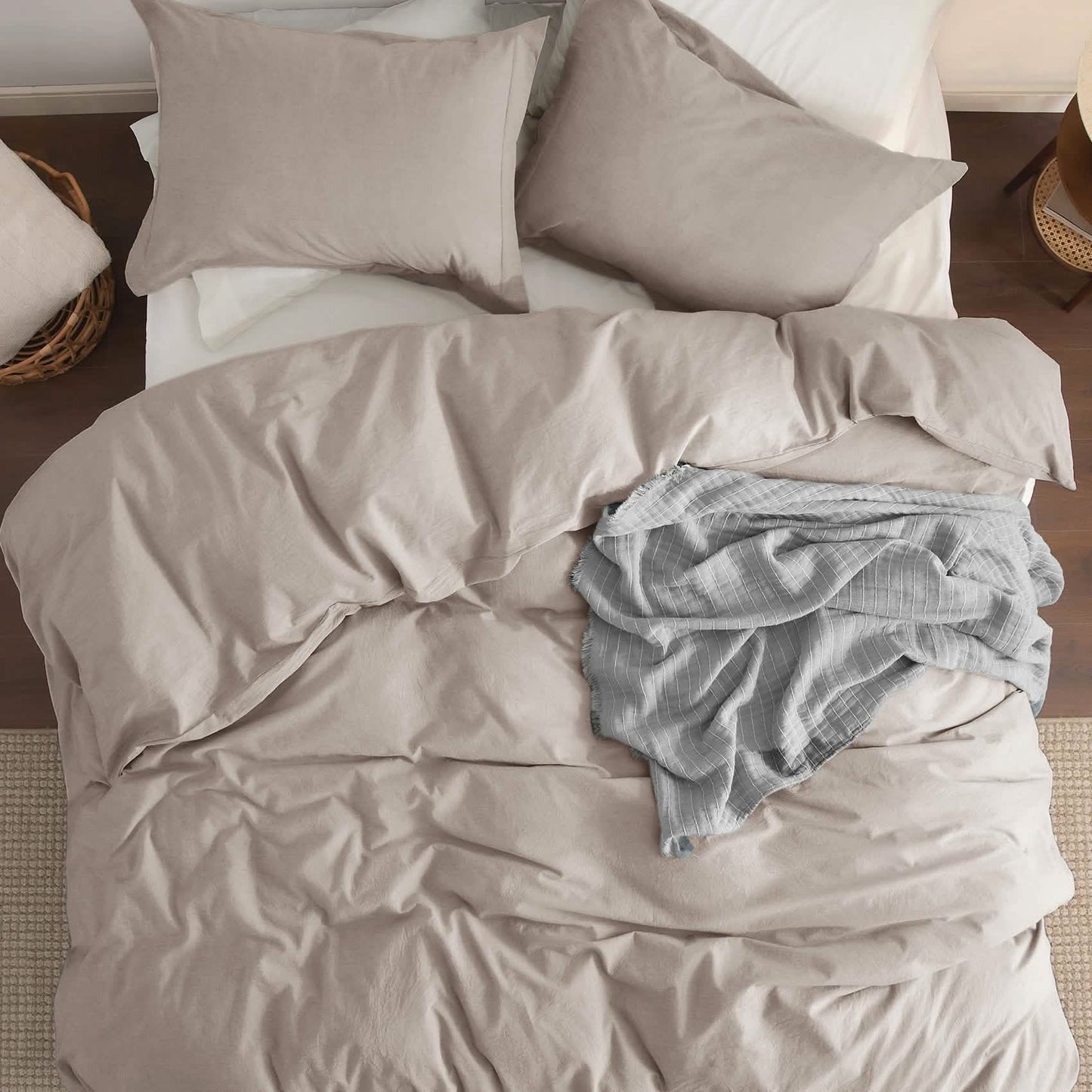 GentleSoft™ Washed Cotton Duvet Cover Set