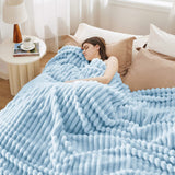 Striped Flannel Fleece Blanket