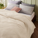 Viscose from Bamboo Waffle Weave Blanket