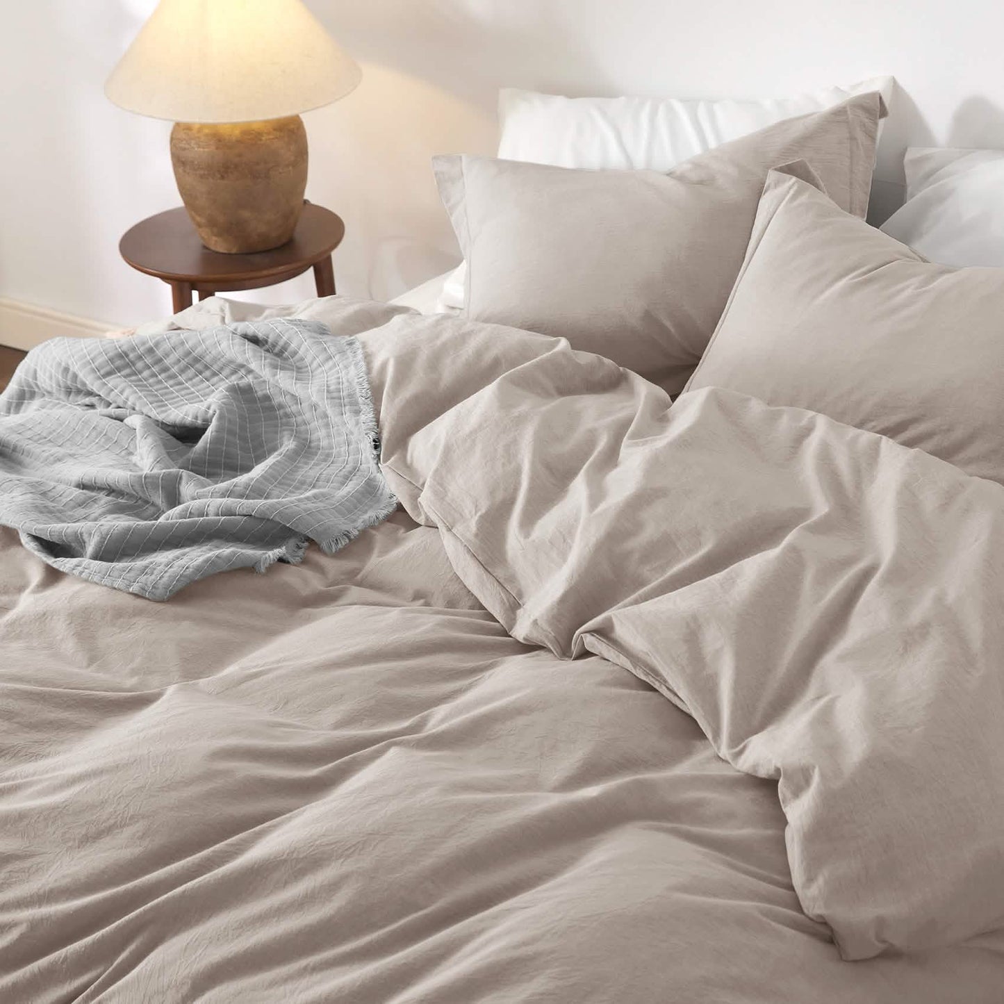 GentleSoft™ Washed Cotton Duvet Cover Set