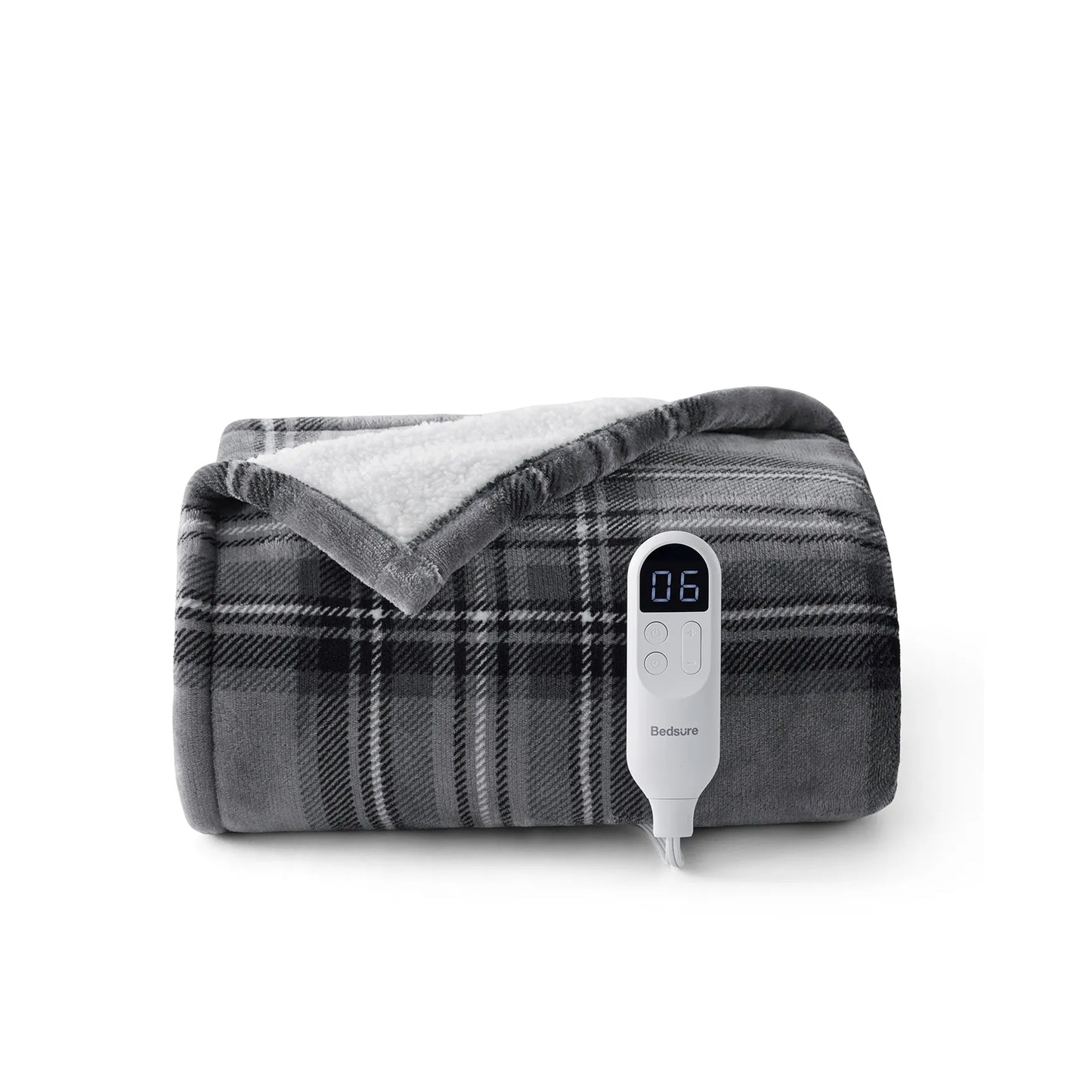 GentleSoft® Plaid Flannel Heated Blanket