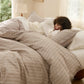 GentleSoft® Striped Washed Cotton Duvet Cover Set