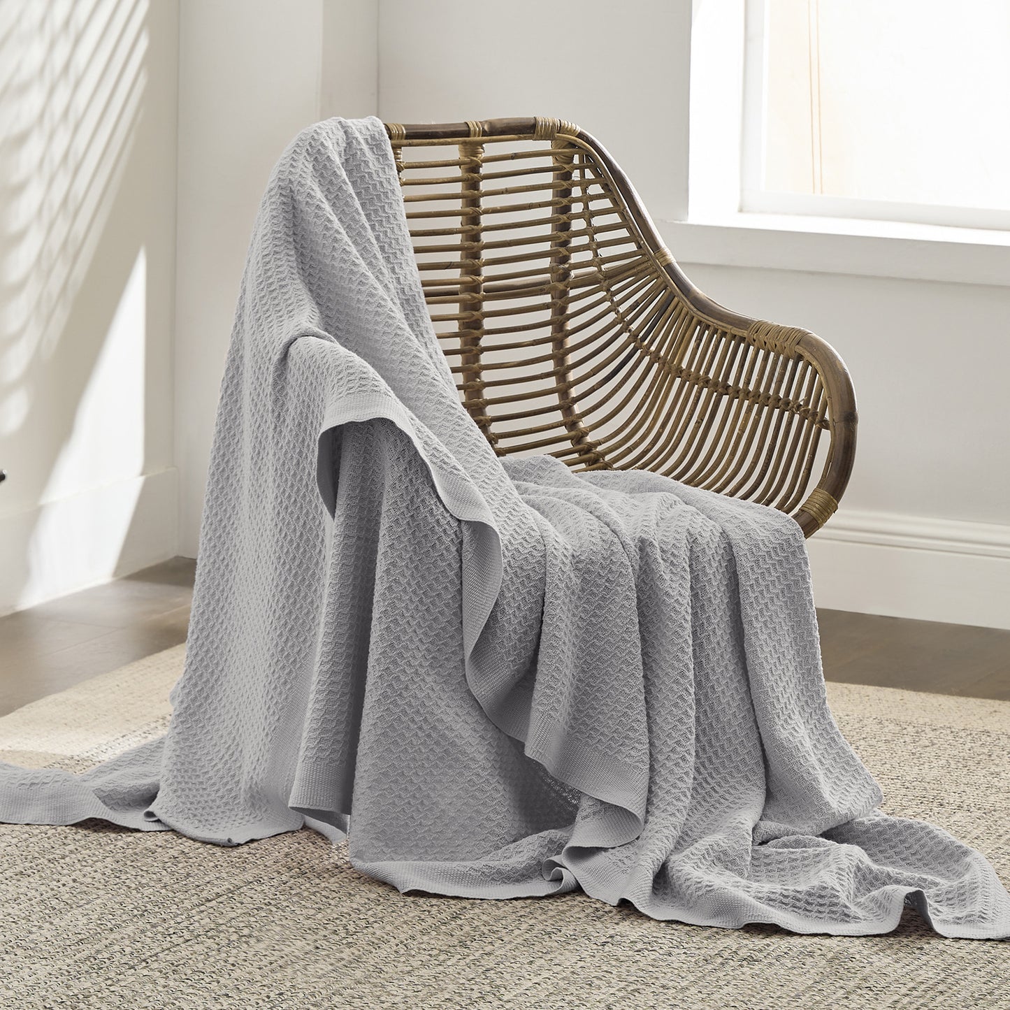 GentleSoft™ Cotton Waffle Weave Blanket