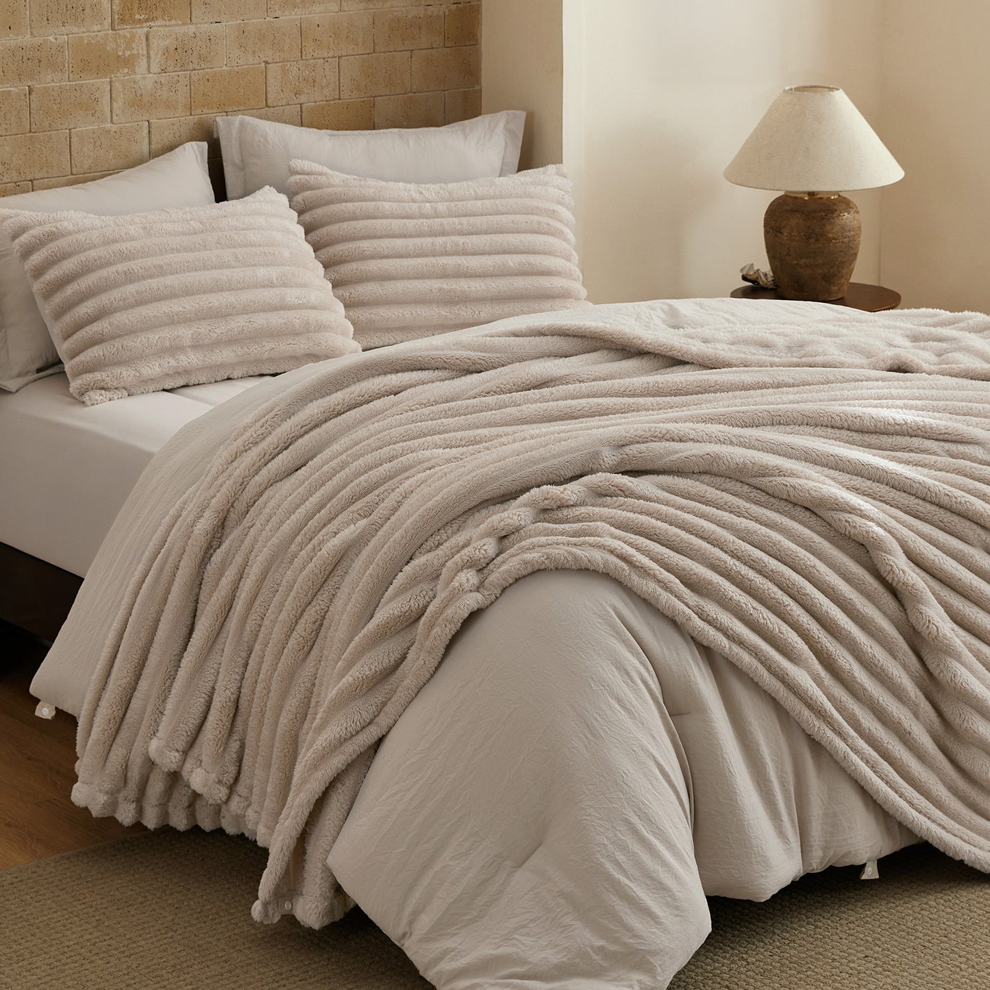 GentleSoft® 2 in 1 Comforter With Blanket Set