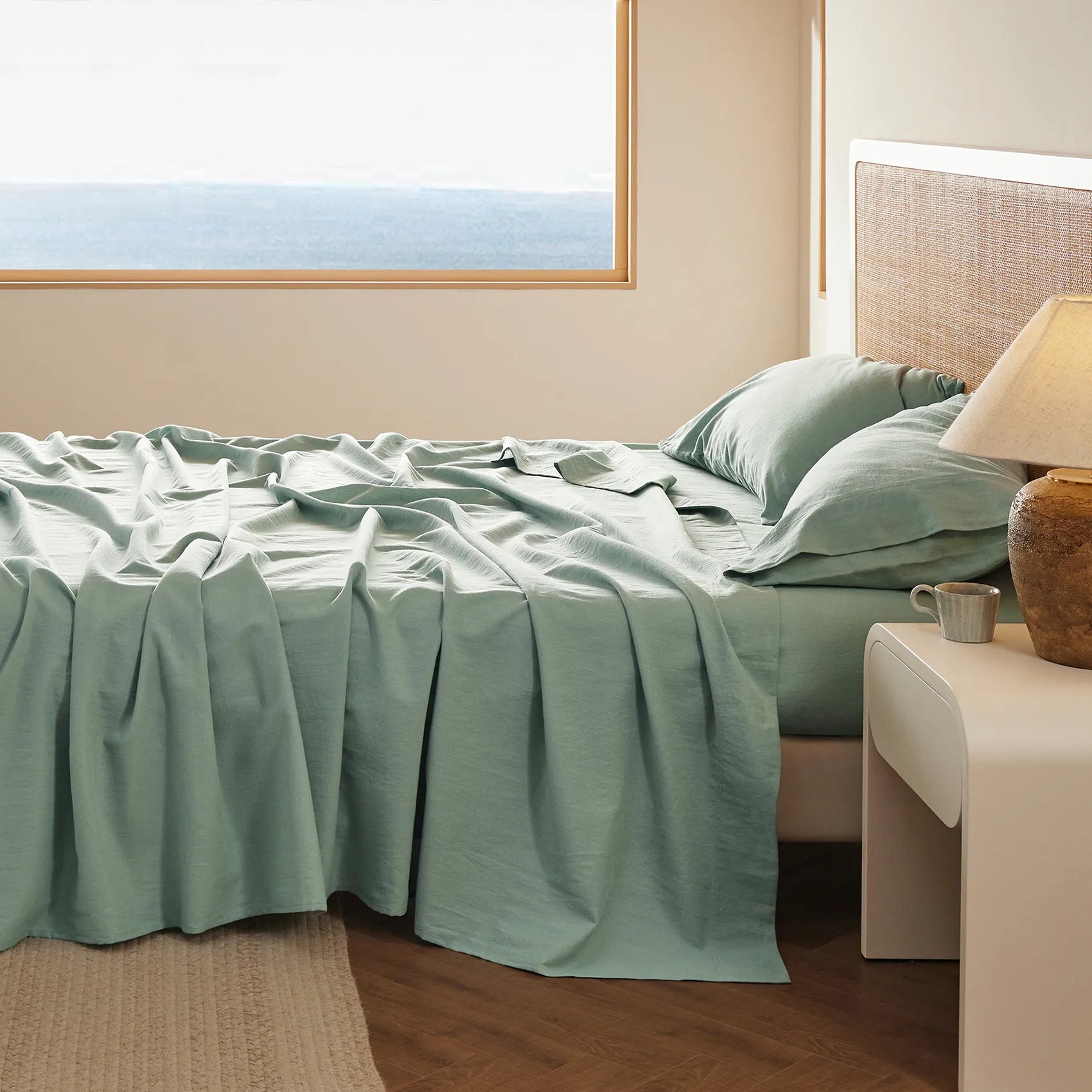 GentleSoft Cotton-Linen Blend Sheet Set