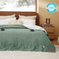 Ribbed Flannel Heated Blanket