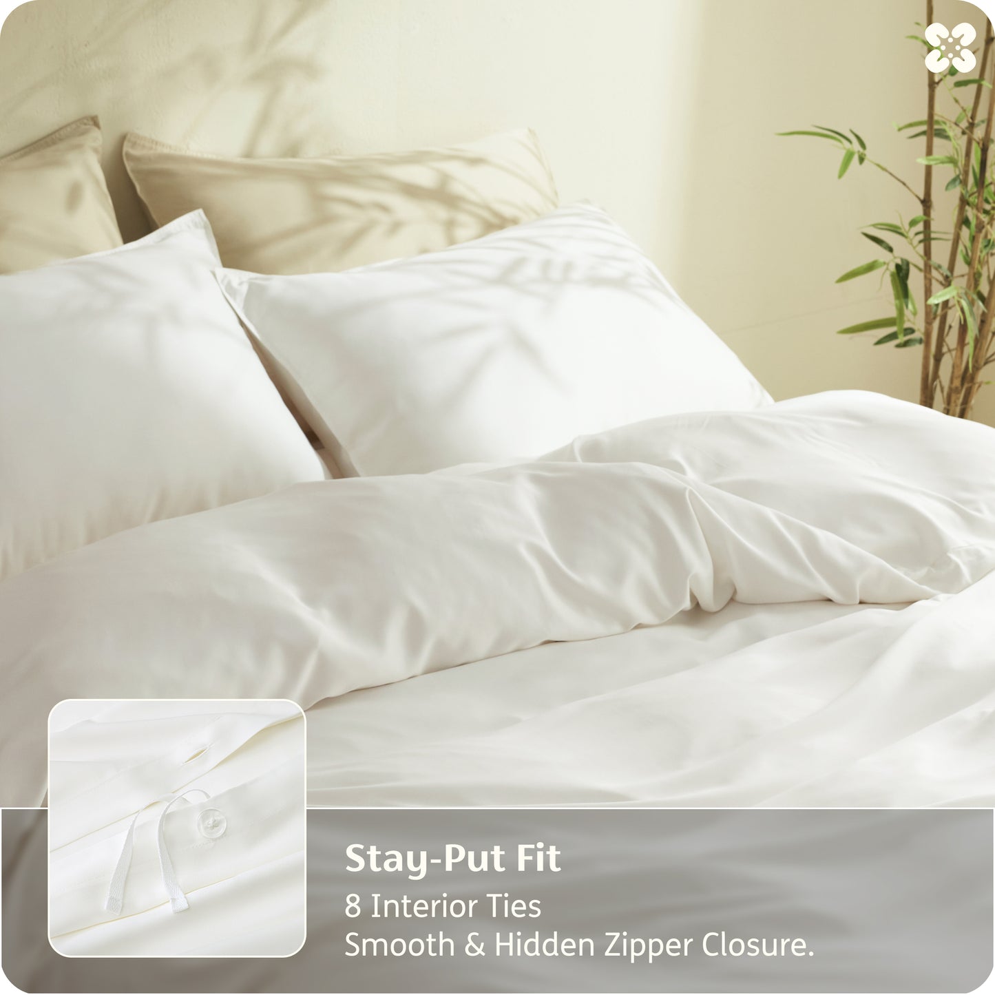 PureWoven™ Organically Grown Bamboo Viscose Duvet Cover Set