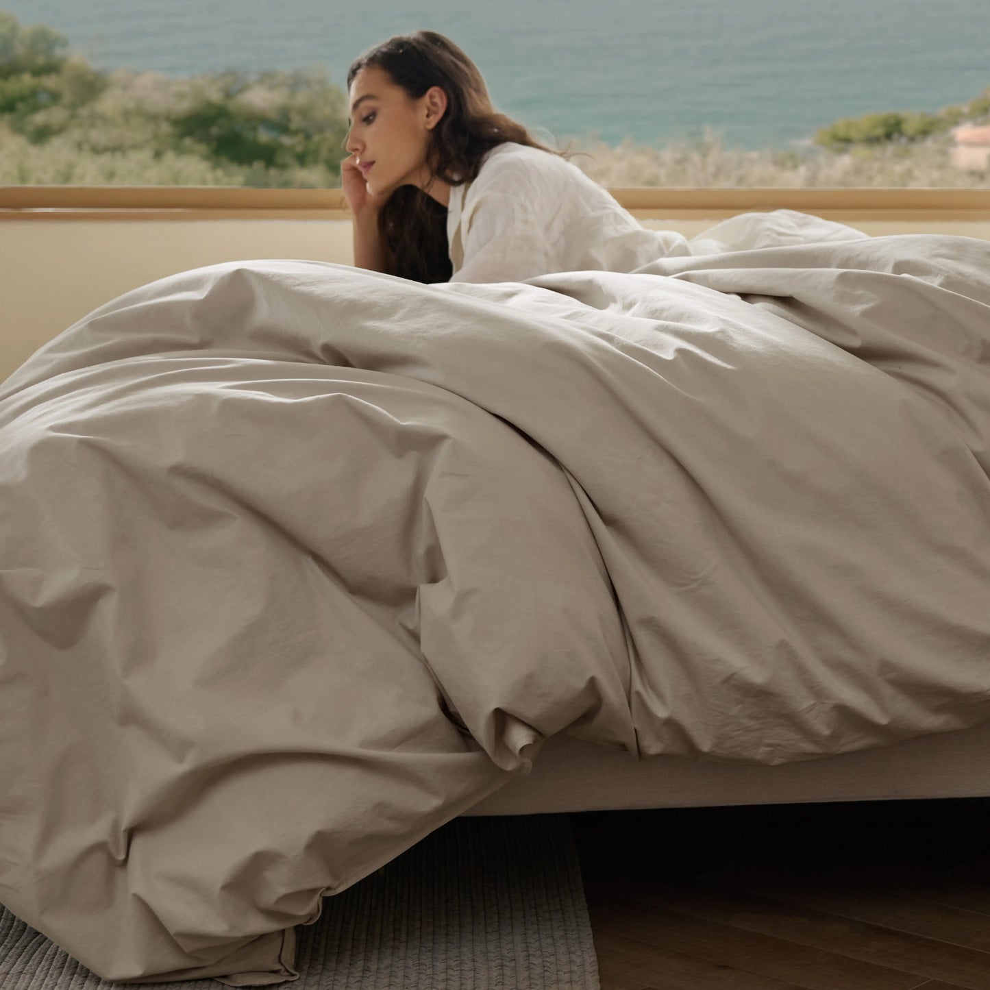 GentleSoft™  Slub Cotton Duvet Cover Set