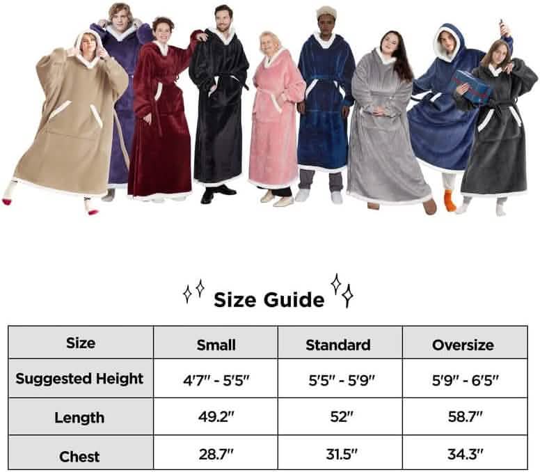 Sherpa Fleece Wearable Blanket