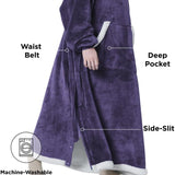 Sherpa Fleece Wearable Blanket Long