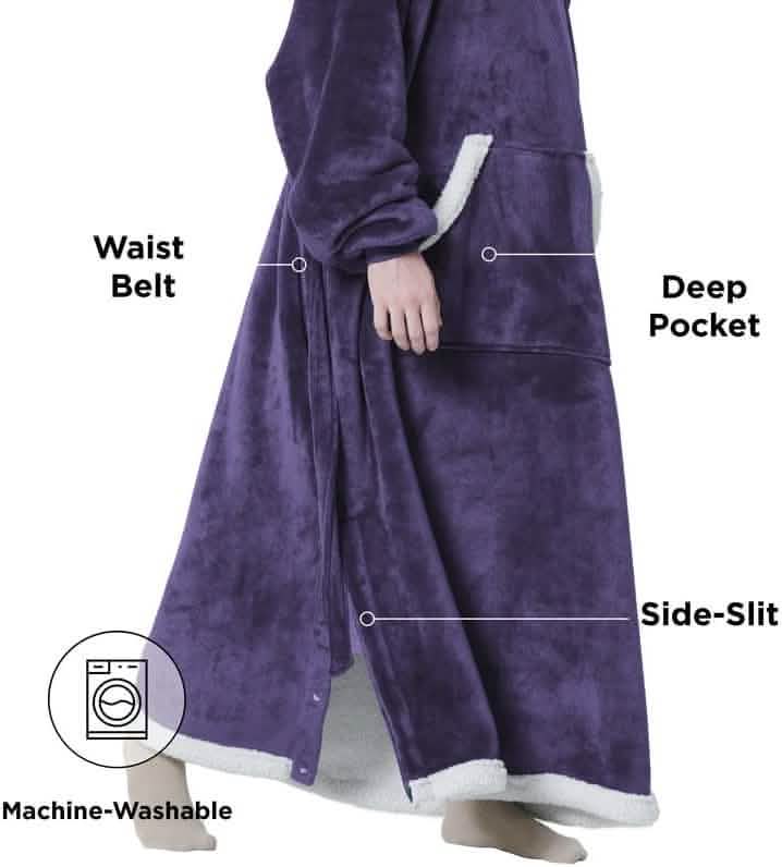 Sherpa Fleece Wearable Blanket