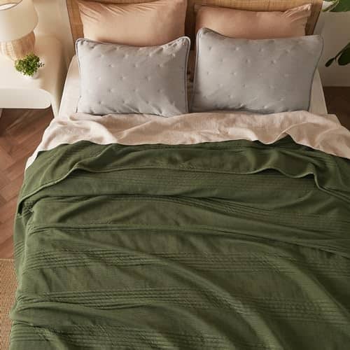 Bedsure Quilted Cotton Modal Blanket