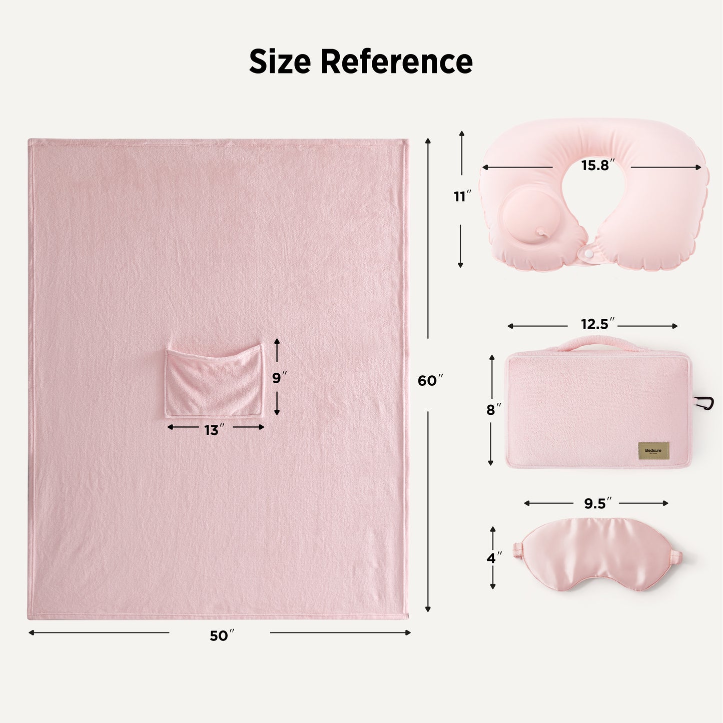 4-Piece Flannel Travel Essential Set