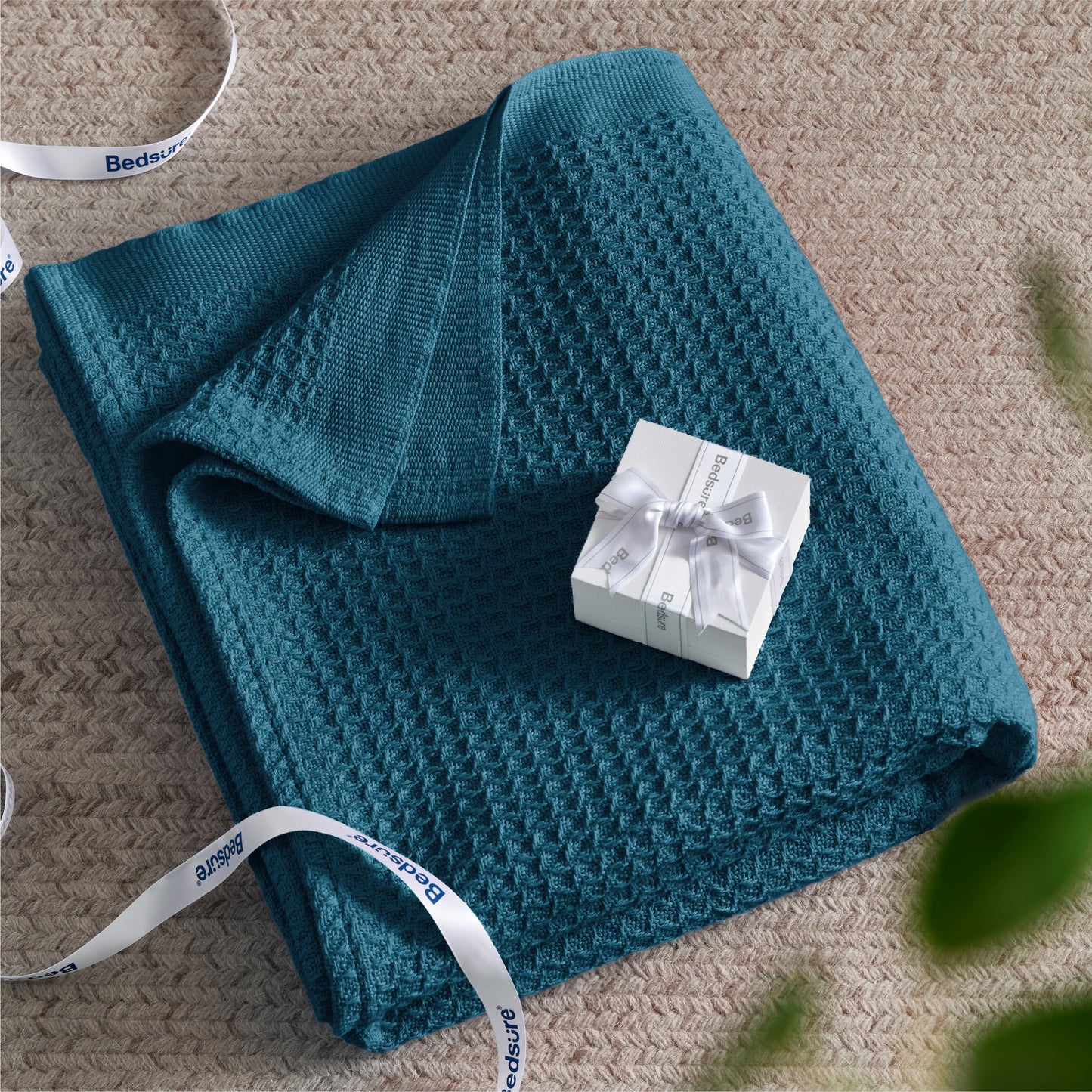 Cotton Waffle Weave Blanket