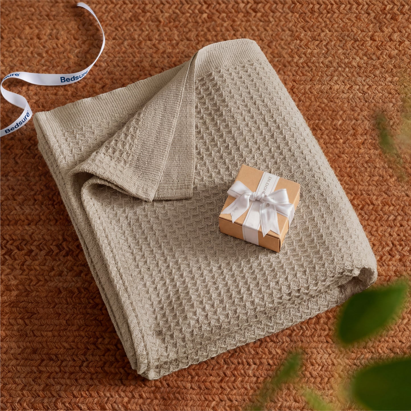 Cotton Waffle Weave Blanket