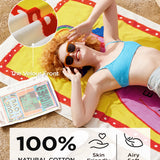 U by Bedsure 100% Cotton- Simplicity Oversized Beach Towel