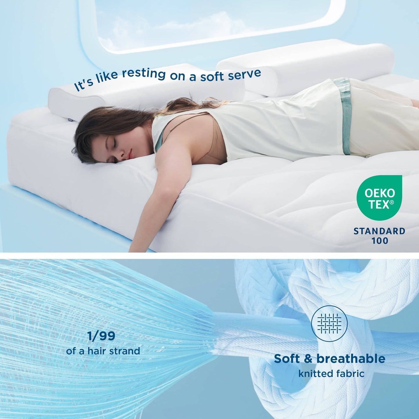 Cooling Waterproof Mattress Pad