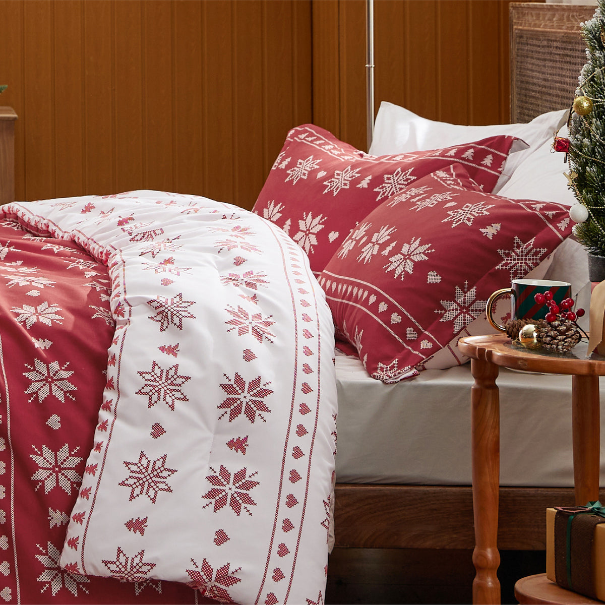 Christmas Plaid Comforter Set
