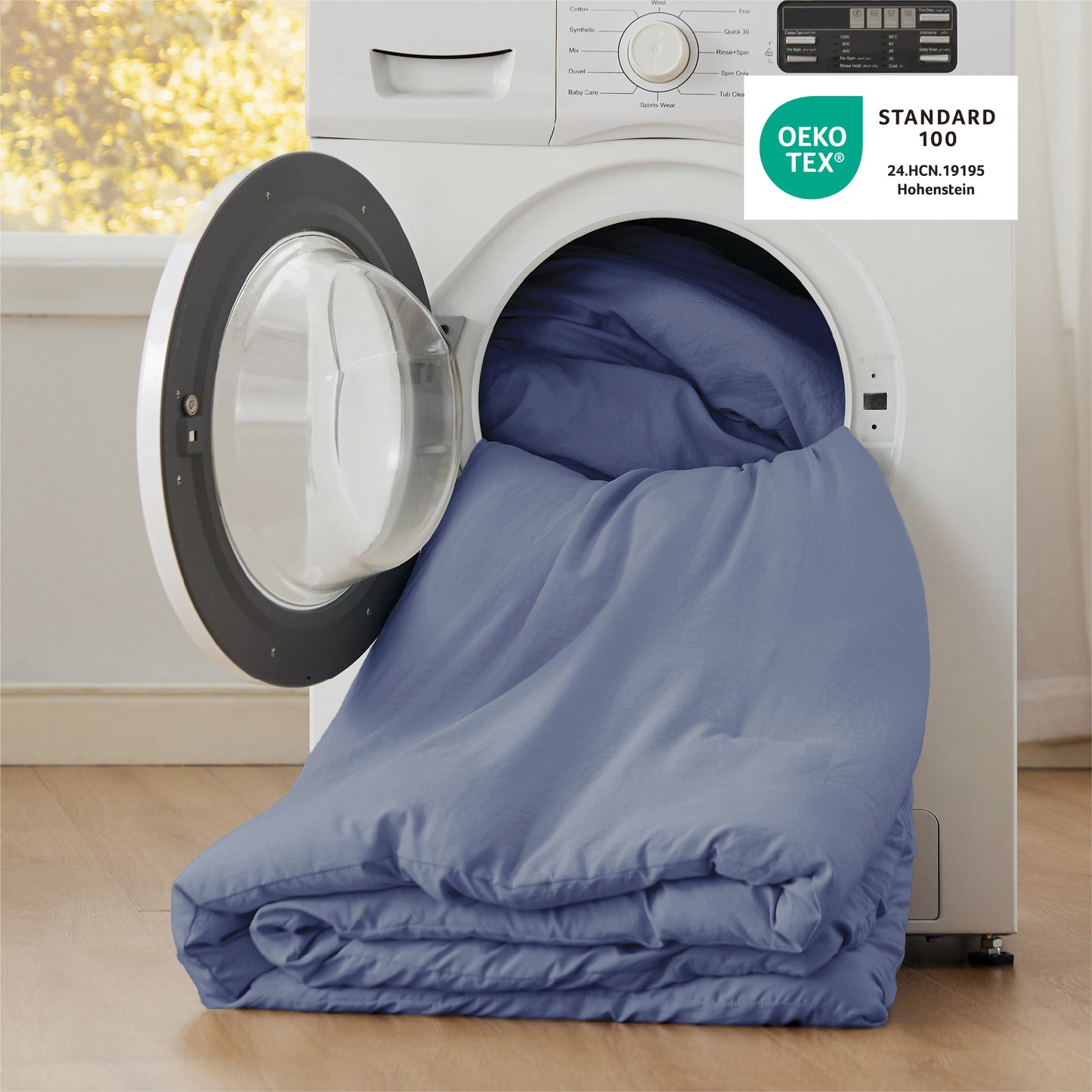 Prewashed Plain Comforter Set