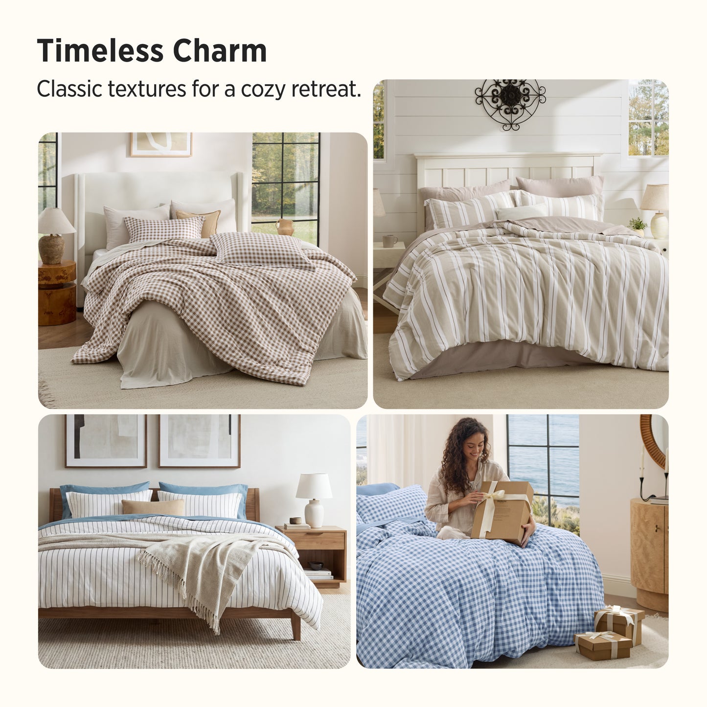 Gingham Comforter Set