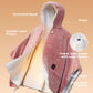 GentleSoft® Heated Shaggy Fleece Blanket Hoodie