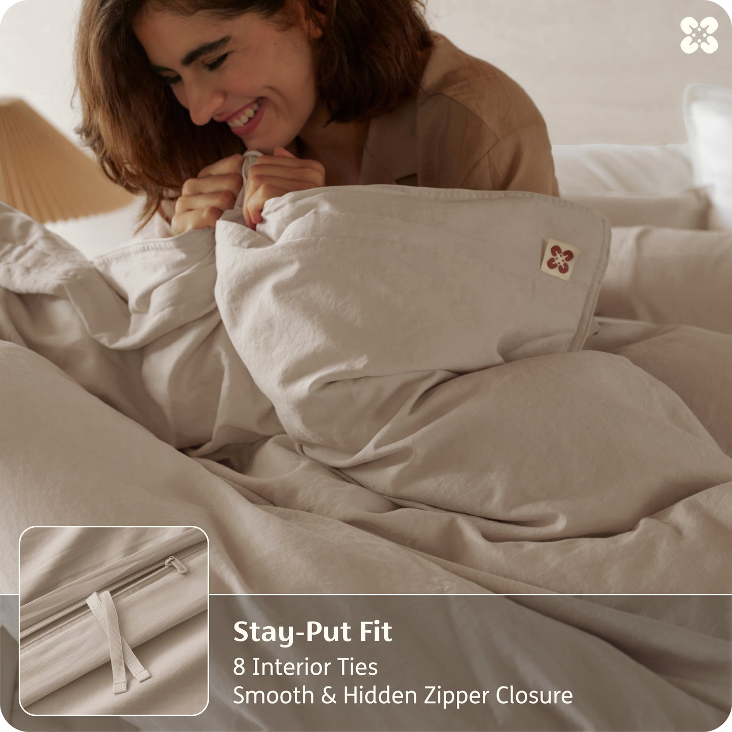 PureWoven™ Organic Cotton Duvet Cover Set