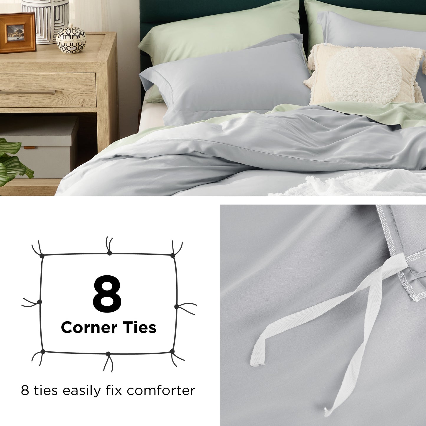 Lyocell Cotton Hybrid Duvet Cover Set