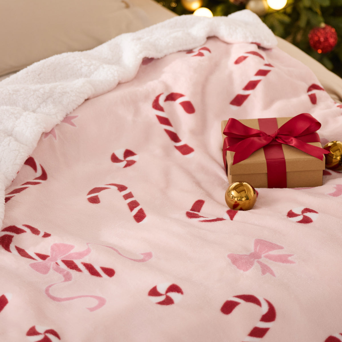 Christmas Fuzzy Sherpa Blanket